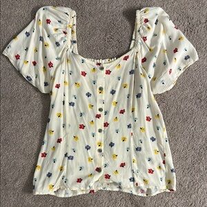 Floral Print Women's Top
